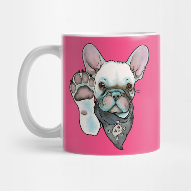 High Five French Bulldog White by Noewi